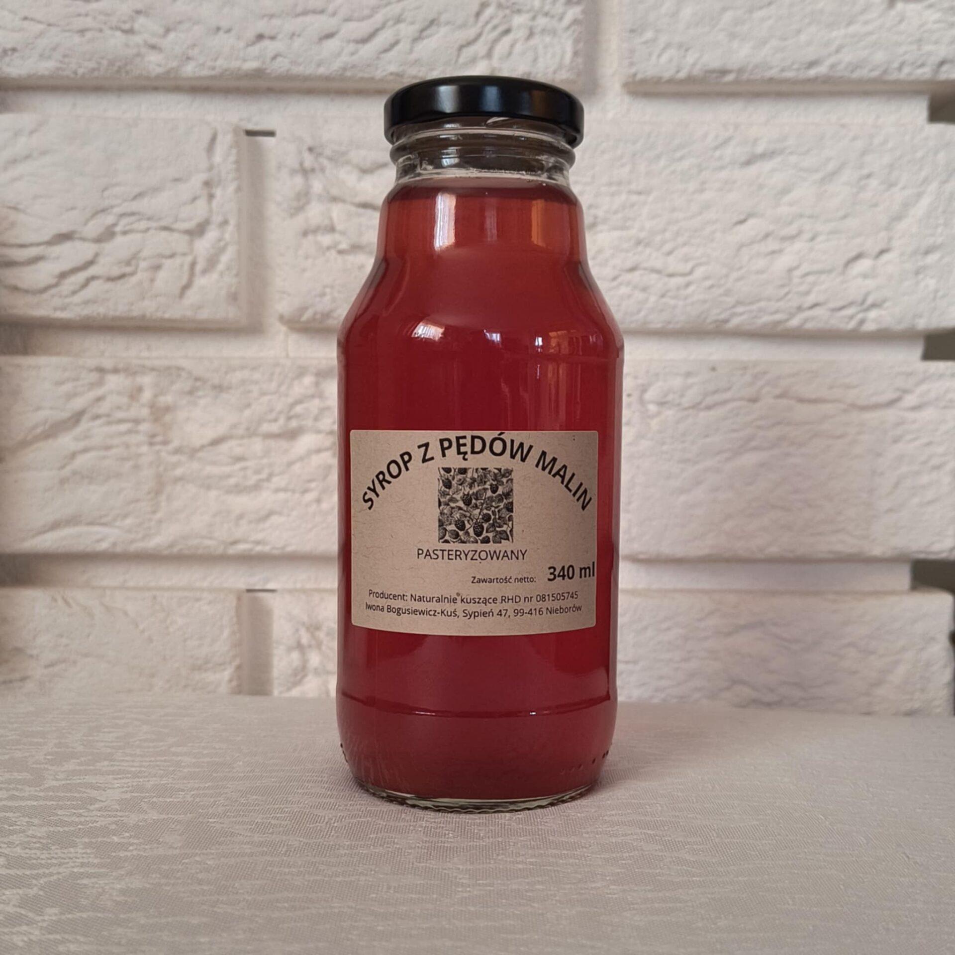 Syrop z pędów malin 340 ml